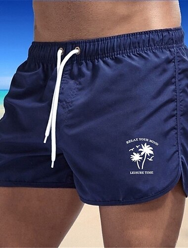  Férfi Fürdőnadrág Úszónadrágok Deszkás short Fürdőruha Zsinór Úszás Szörfözés Tengerpart Vízi sportok Nyomtatott Nyár Tavasz