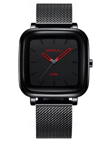  Männer Quarz Uhr Minimalistisch Mode Casual Business Wasserdicht Dekoration Legierungsuhr