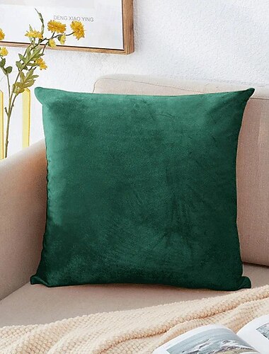  set van 2 stuks effen kleur veelzijdige Nederlandse fluwelen decoratieve kussenslopen boerderij woonkamer slaapkamer bank decoratie kussenset