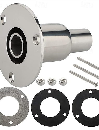  RVS rechte doorvoer uitlaathuid fitting 22mm/24mm buis pijp socket hardware voor diesel parkeerverwarmingen