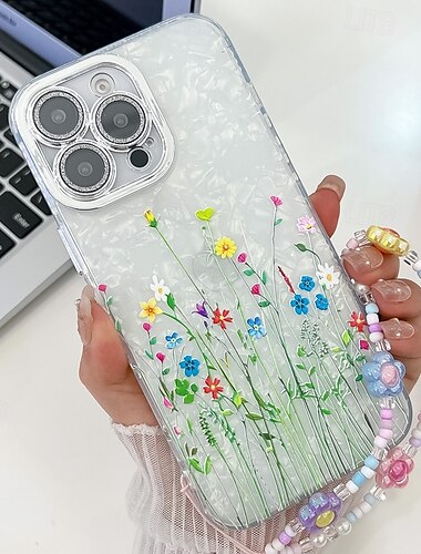  τηλέφωνο tok Για iPhone 16 iPhone 16 Plus iPhone 16 Pro iPhone 15 iPhone 15 Pro Max iPhone 14 Pro Max iPhone 13 Pro Max Πίσω Κάλυμμα με λουράκι καρπού Ανθεκτική σε πτώσεις Ρετρό TPU PC