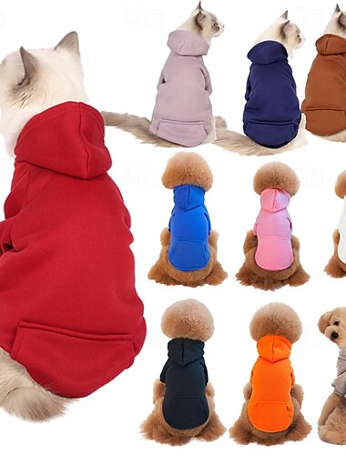  Perros Saco y Capucha Moda Invierno Templado Moda Cómodo Exterior Uso Diario Interior Ropa para perros for Small Medio
