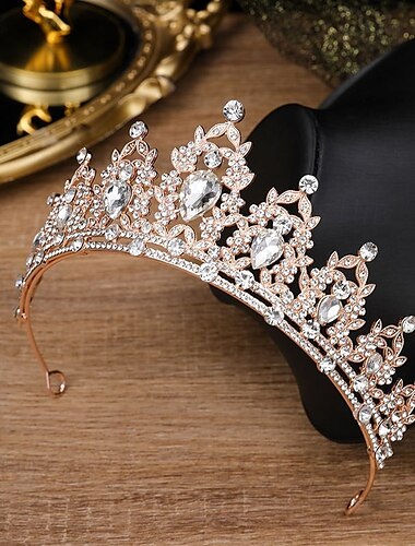  Krone Tiara Kristall Strass Hochzeit Vintage Klassisch Mit Strass Kopfschmuck Kopfbedeckung