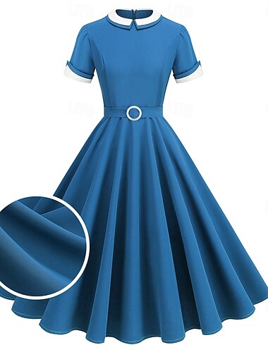  Rétro Vintage Années 1950 Robe de cocktail Robe Robe Évasée Femmes Mascarade Événement / Fête Enterrement de Vie de Jeune Fille Festival Adulte Robe Robes de soirée