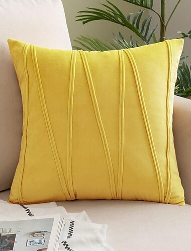  decoratieve toss kussens sierkussenhoezen gestreept fluweel modern decoratief effen kussenhoezen kussenslopen zacht gezellig voor bed slaapbank auto woonkamer roze blauw salie groen verbrand oranje