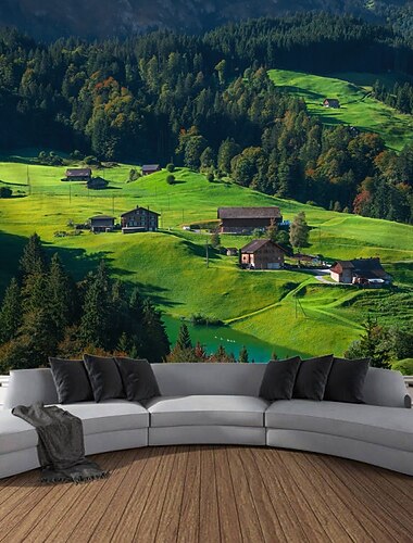  paysage montagne tapisserie murale art grande tapisserie murale décor photographie toile de fond couverture rideau maison chambre salon décoration