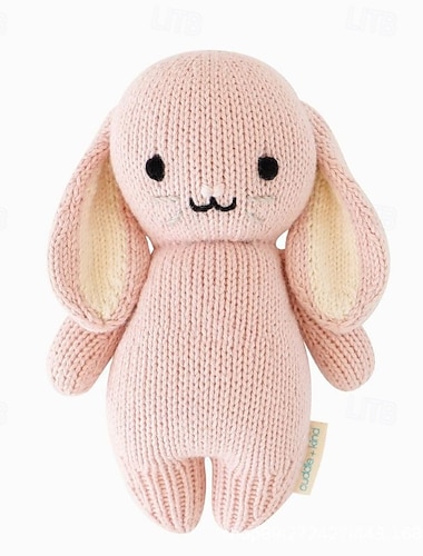  accessoires de poupée waldorf fait à la main doux bébé lapin fille accompagner poupées de chiffon cadeau d'anniversaire poupée tricotée jolie fille poupée en peluche jouet en peluche kit de poupée