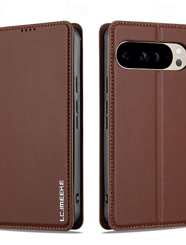  Handy Hülle Handyhüllen Für Google Pixel 9 Pro Pixel 9 Pro XL Pixel 8 Pro Pixel 8 Pixel 9 Pixel 7 Pixel 7 Pro Flip-Cover mit Halterung Kartenschlitz Stoßresistent Retro TPU PU-Leder