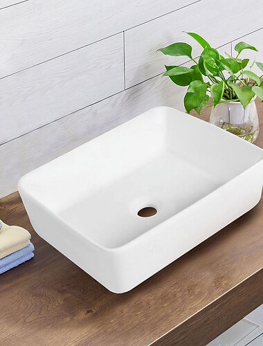  Waschbecken für Badezimmer Moderne - Keramik Rechteckig Vessel Sink