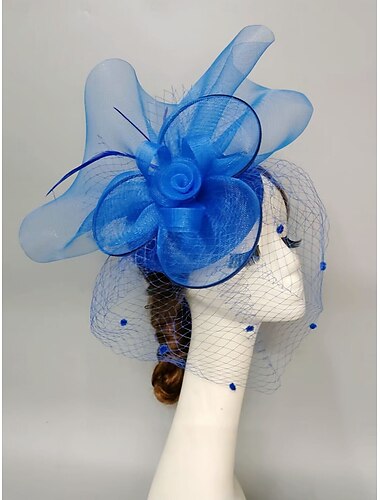  Fascinatoren Feder Netz Schleierhut Hochzeit Pferderennen Mit Feder Kappe Kopfschmuck Kopfbedeckung