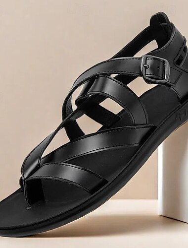  Weiße Riemchensandalen für Damen – lässige flache Sommersandalen mit verstellbarer Schnalle für Outdoor und Strand