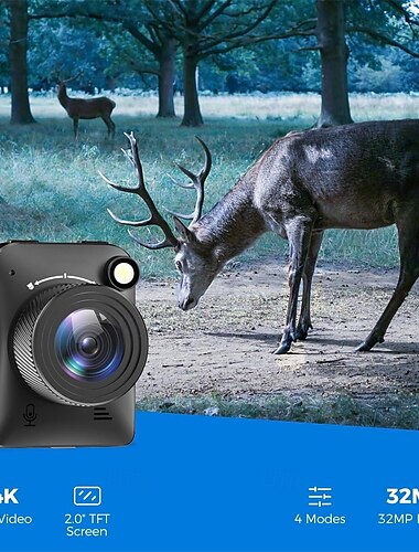  4k 32mp Zeitrafferkamera wasserdichte Mini-Digitalkamera für den Außenbereich FHD-Zeitrafferkamera