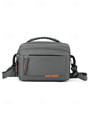  voděodolná nylonová crossbody kabelka s více přihrádkami na zip, lehká pánská taška přes rameno, ideální na cestování, do práce a outdoorové aktivity černá armádní zelená tmavě modrá