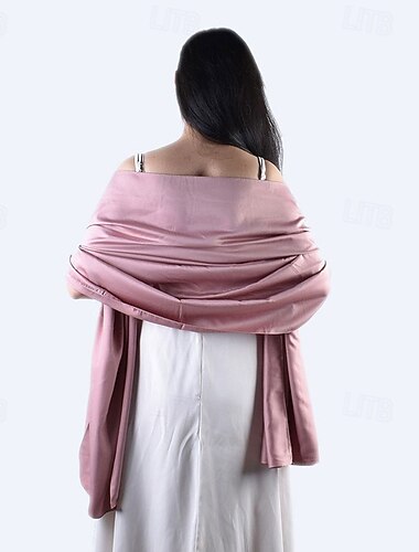  glitrende metallisk pashmina sjal wraps skjerf for kveldsfest brude bryllup formelle kjoler