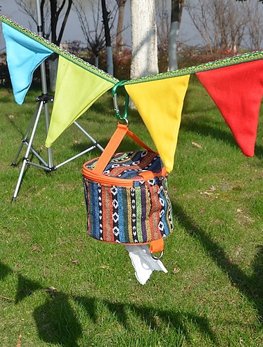  Taschentuchbox für Camping im Freien / Auto / Papierhandtuchhalter für Zuhause / zusammenklappbarer Taschentuchbeutel im Ethno-Stil / Aufbewahrungsbox für Sonstiges