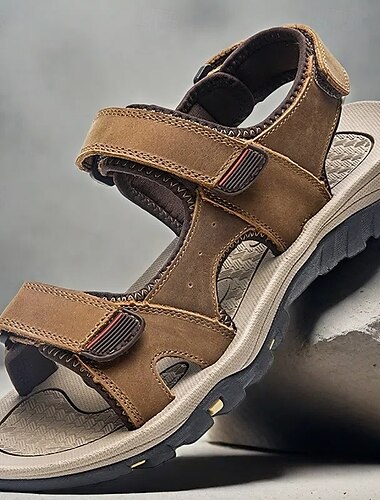  Robuste Outdoor-Wandersandalen für Herren - verstellbare Riemen, rutschfeste Sohle, bequemes Sommerschuhwerk für Camping und Trekking