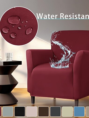  wasserabweisender Sesselbezug für Haustiere, Einzelsofabezug, 1-Sitzer-Couch-Möbelschutz mit elastischer Unterseite für Kinder, Haustiere