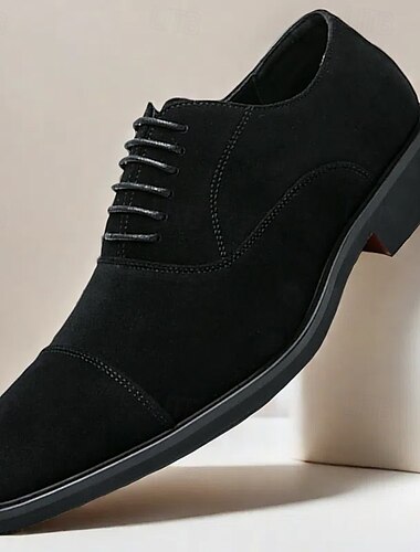  Braune Oxford-Schuhe aus Wildleder für Herren – klassische Schnürschuhe für formelle und geschäftliche Anlässe, bequemes und stilvolles Schuhwerk