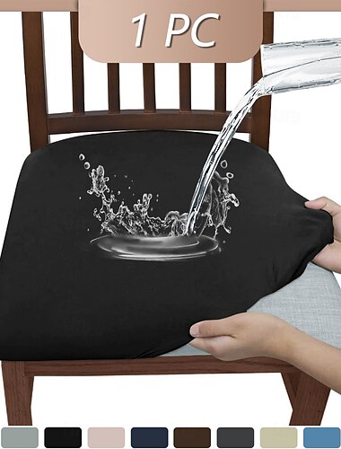  stolsöverdrag, stolsöverdrag för matsalsstolar med knytband, stolsöverdrag i stretch jacquard, skydd för matsalsköksstolar