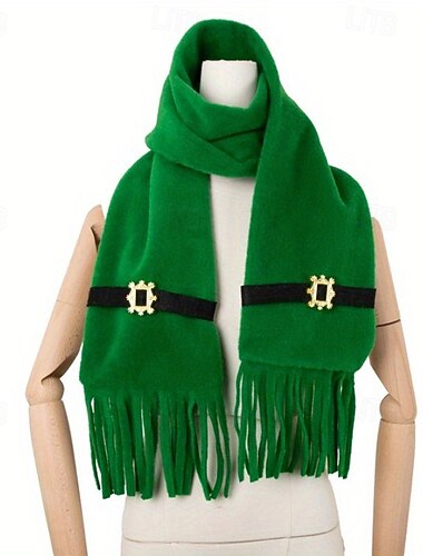  Szent Patrik napja Lóhere ír Farsangi jelmez sál Felnőttek Férfi Női Szerepjáték Teljesítmény Parti Színpad Mindszentek napja Farsang Szt. Patrik nap Könnyű farsangi jelmez