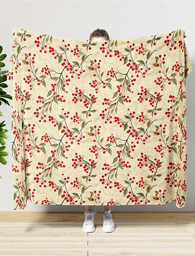  Couverture super douce à motif de fleurs fraîches, couvertures en flanelle nouveauté, chaudes, imprimées en 3d, cadeaux pour toutes les saisons, grande couverture