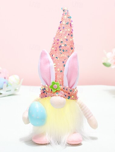 Ostern licht led deco nachtlicht ei glänzende kaninchen puppe festliche innen dekoration mit aaa batterie powered für home dekorationen 1 pc