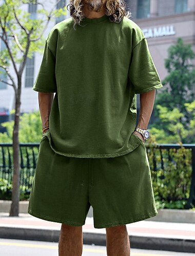 Herren T Shirt Frühling & Sommer Neutral Mode Täglich Rundhalsausschnitt Urlaub Straße Lässig Schwarz Weiß Blau Top T-Shirt für Herren