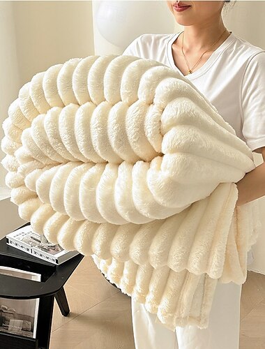  Couvertures et Jetés, Couleur unie Polyester / Toison Flanelle Réchauffeur Doux Confortable couvertures