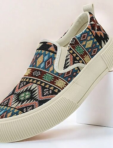  Slip-on joggesko for menn i sydvestlig mønster – komfortable, stilige fritidssko for hverdagsbruk