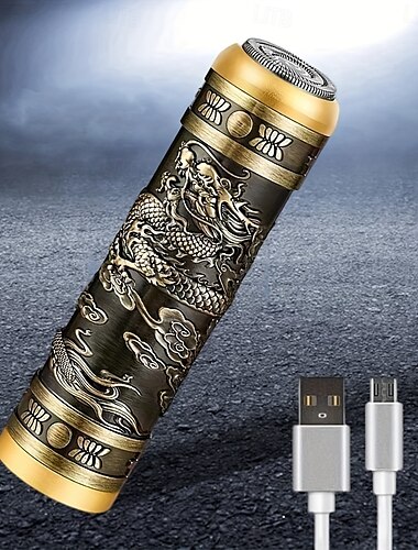  מכונת גילוח חשמלית מיני ניידת usb נטענת מכונת גילוח סיבובית רטוב ויבש עמיד למים גילוח כפול צף עמיד למים 360 מעלות לשימוש גברים נוסע או נסיעות עסקיות חירום
