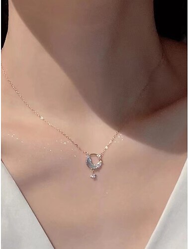  Collar Cromo Mujer Moda Estilo lindo Clásico Animal Boda Forma de corazón Gargantillas Para Diario