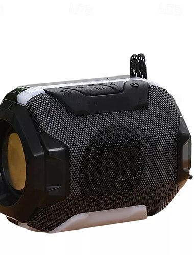  kabelloser kleiner Lautsprecher-Subwoofer (Akkulaufzeit ca. fünf Stunden, Leistung 5 W, kabellose Version 5.0), Mini-Home-Outdoor-Steckkarte, lange Laufzeit