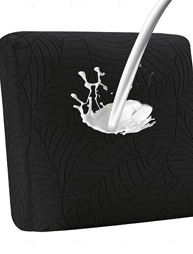  100 % wasserdichte Sofakissenbezüge 20 x 20 Zoll, dehnbare Ersatz-Sofa-Sitzkissenbezüge, solide Stuhlkissen-Schonbezüge, waschbar, geeignet für den Außenbereich, Terrasse, Garten, Rasen