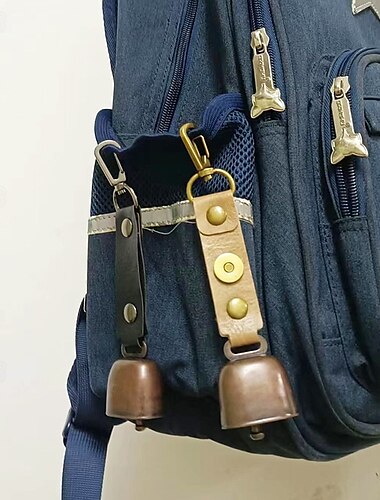  Bärenglocke für draußen, Windspiel mit Campingatmosphäre, Schlüsselanhänger-Accessoire, Wanderalarmglocke, Glockenanhänger für Haustiere