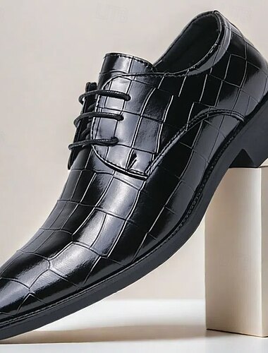  Grüne Oxford-Schuhe aus Kunstleder mit Krokodilmuster für Herren – stilvolle Schnürschuhe für formelle Anlässe, Business und Hochzeiten