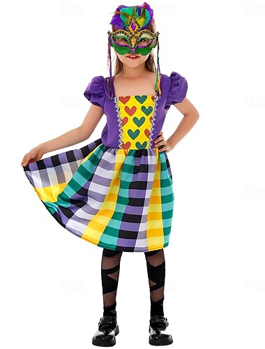  Mexikaner Faschingskostüme Kleid Maske Kinder Mädchen Leistung Party Halloween Karneval Einfaches Karnevalskostüm