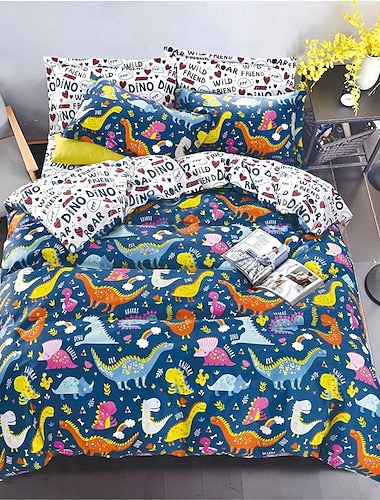  Bettbezug mit Blumenmotiv im Boho-Stil in voller Größe, Bettwäscheset mit böhmischen Linien, Bettsets mit aztekischen Linien, geometrischer Bettbezug, weicher, leichter Bettbezug mit 2 Kissenbezügen für den Sommer und Frühling
