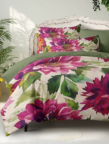  Funda nórdica de tela de felpa floral colorida, cama individual pequeña, juego de cama cálido de fresa, juego de 2 piezas, juego de 3 piezas, juego de pelusa corta, ligero y suave