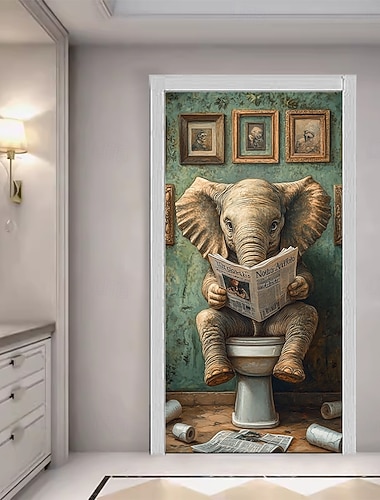  Türdekorationen Türabdeckungen Lustige Tiere Tür-Wandteppich Türvorhang Dekoration Hintergrund Innen/Außen Türbanner für die Haustür Bauernhaus