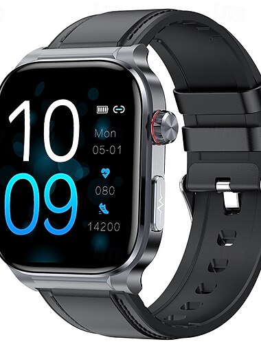  iMosi ET588 Chytré hodinky 1.96 inch Inteligentní hodinky Bluetooth EKG + PPG Monitorování teploty Krokoměr Kompatibilní s Android iOS Dámské Muži Hands free hovory Voděodolné Média kontrola IP68