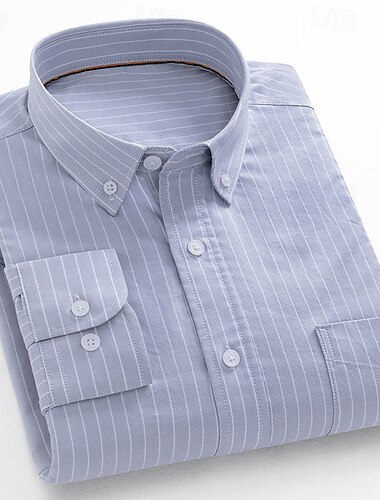  Men's Dress Shirt Plaid Formal Light Blue Yellow Blue Light Blue-White Long Sleeve Shirt Collar Spring, Fall, Winter, Summer Clothing Apparel Buttons