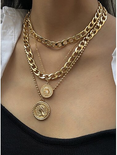  Collar Cromo Mujer Moda Estilo lindo Clásico Animal Encantador Forma de corazón Gargantillas Para Diario