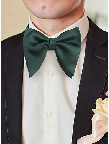  Burgunderrote Satinfliege für Herren – klassisches Accessoire für formelle Hochzeiten und Partys