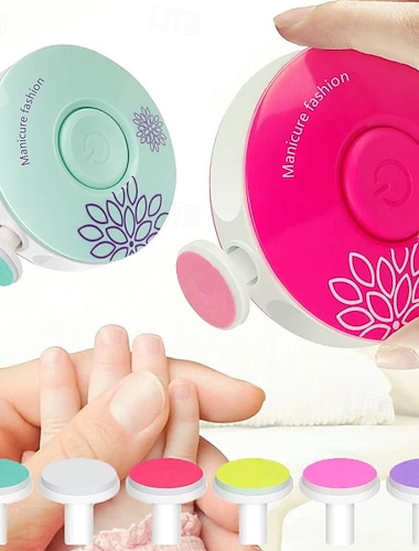  elektrisk nagelfil babyhygienvårdssats baby nageltrimmer manikyrsax för nyfödda barn och vuxna nagelklippare saxverktyg