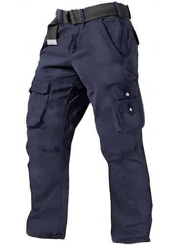  Herren Cargohose Cargohosen Cargohose Wanderhose Multi Pocket Gerade geschnitten Glatt Atmungsaktiv Feuchtigkeitsableitung In voller Länge Outdoor Täglich Campen und Wandern Modisch Strassenmode