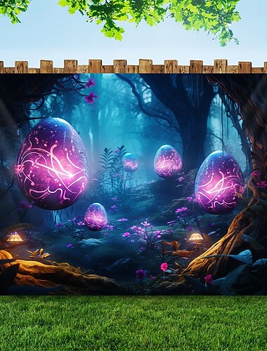  Hängender Wandteppich Trippy Eier Wandkunst großer Wandteppich Wandmalerei Dekor Fotohintergrund Decke Vorhang Heim Schlafzimmer Wohnzimmer Dekoration