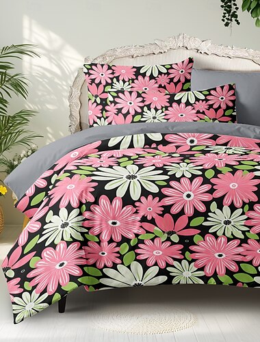  Set copripiumino in cotone 100% set trapunta con motivo floreale in stile giapponese set biancheria da letto di lusso morbida decorazioni per la casa regalo biancheria da letto crepuscolo re regina