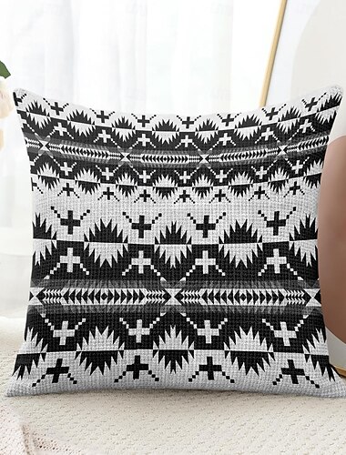  Vintage Tribal Dekokissenbezug 1 Stück weicher quadratischer Couchkissenbezug Kissenbezug für Schlafzimmer Wohnzimmer Sofa Stuhl