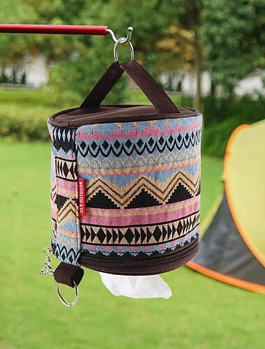  Camping faltbarer Toilettenpapierhalter zum Aufhängen, Rollenhülle, Aufbewahrungsbox, Tasche