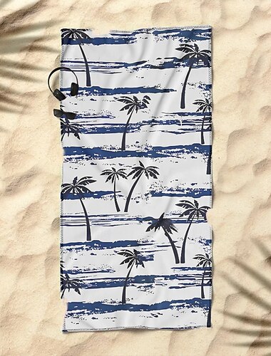  Sunshine and Beach Strandtuch Premium-Qualität ultraweich saugfähig leicht strapazierfähig schnelltrocknend lebendiges Design perfekt für Strand Pool Sonnenbaden Reisen Sommer-Accessoire bequem und stilvoll